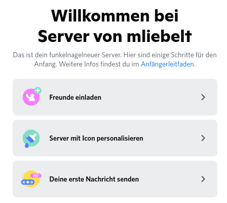 Leute einladen zentral